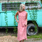 Rose Leaf Midi Dress