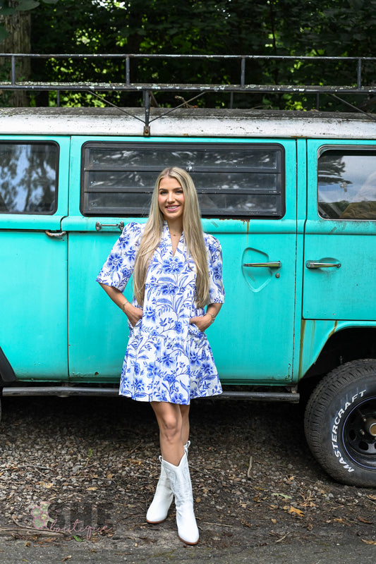 Maeve Floral Dixie Short Dress