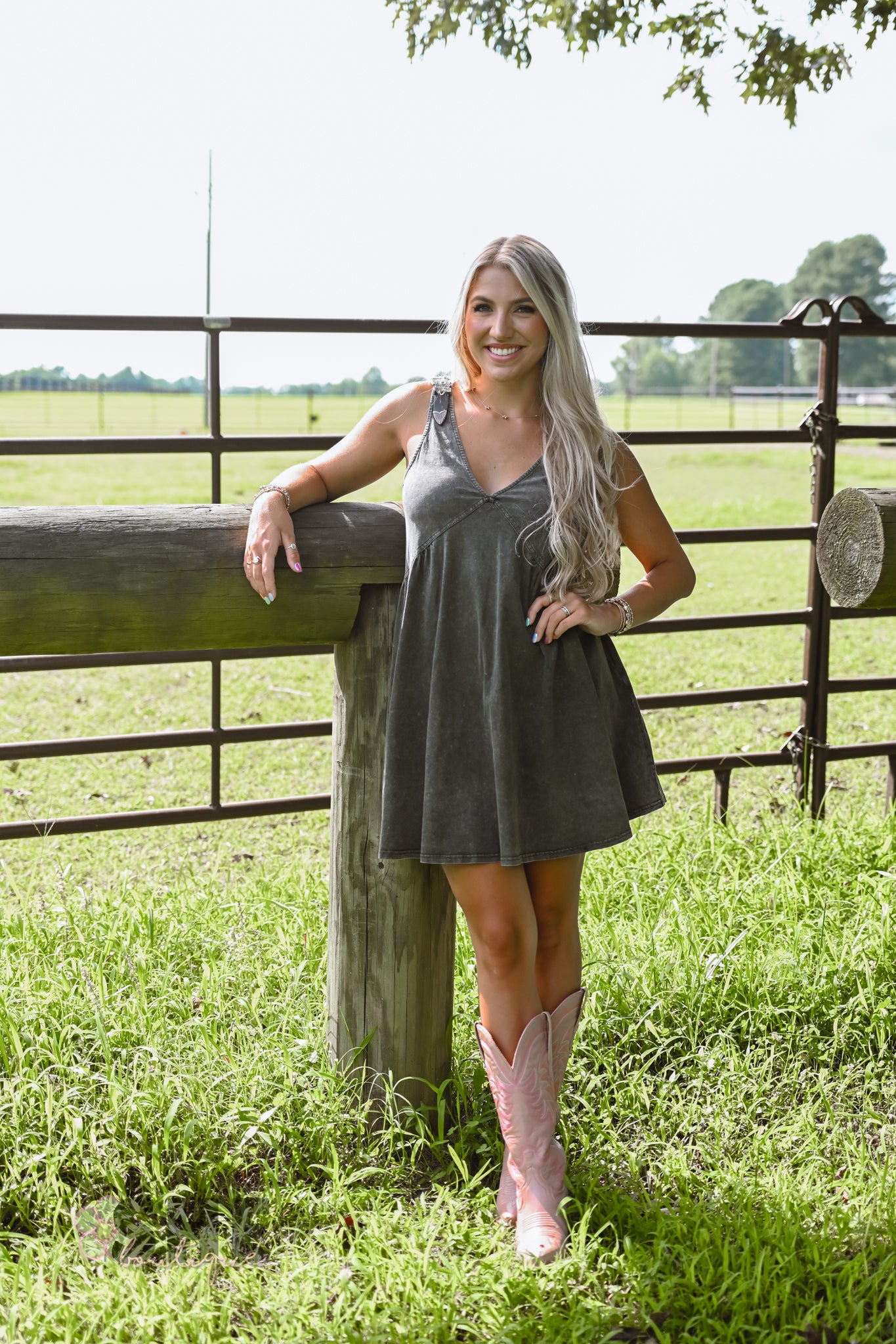 Brie Buckle Babydoll Dress