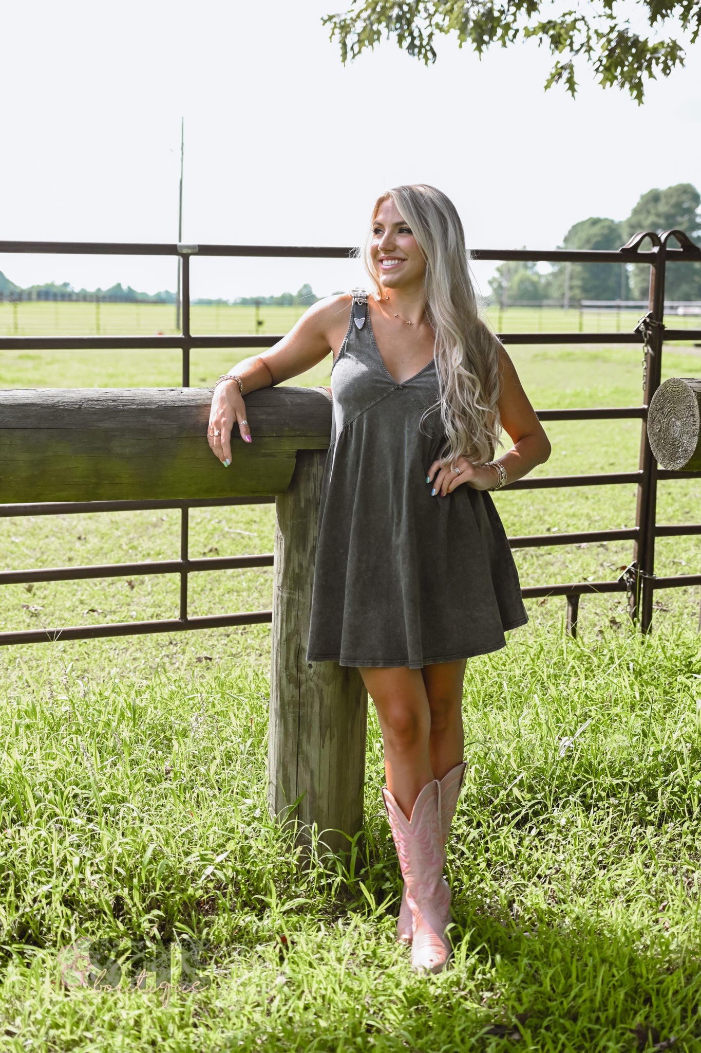 Brie Buckle Babydoll Dress