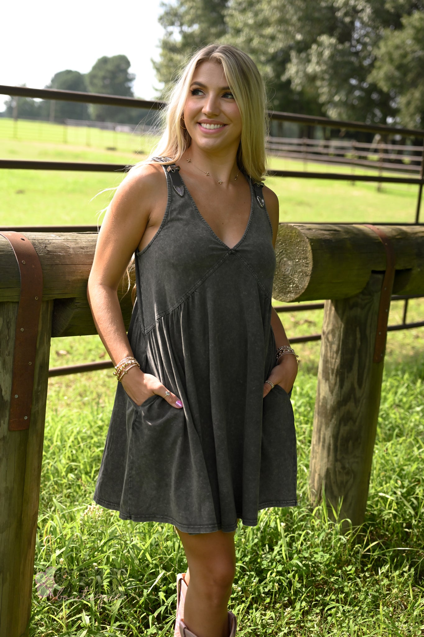 Brie Buckle Babydoll Dress