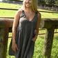 Brie Buckle Babydoll Dress