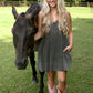 Brie Buckle Babydoll Dress