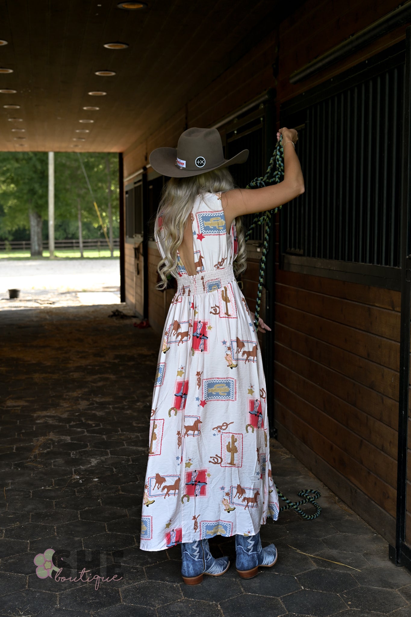 Ella Western Maxi Dress