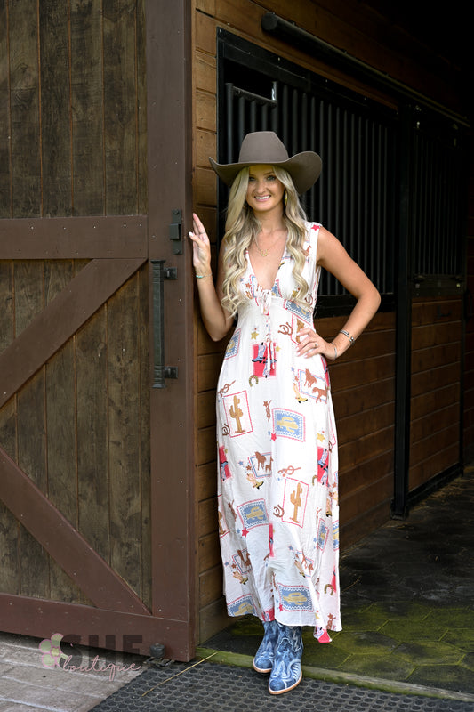 Ella Western Maxi Dress