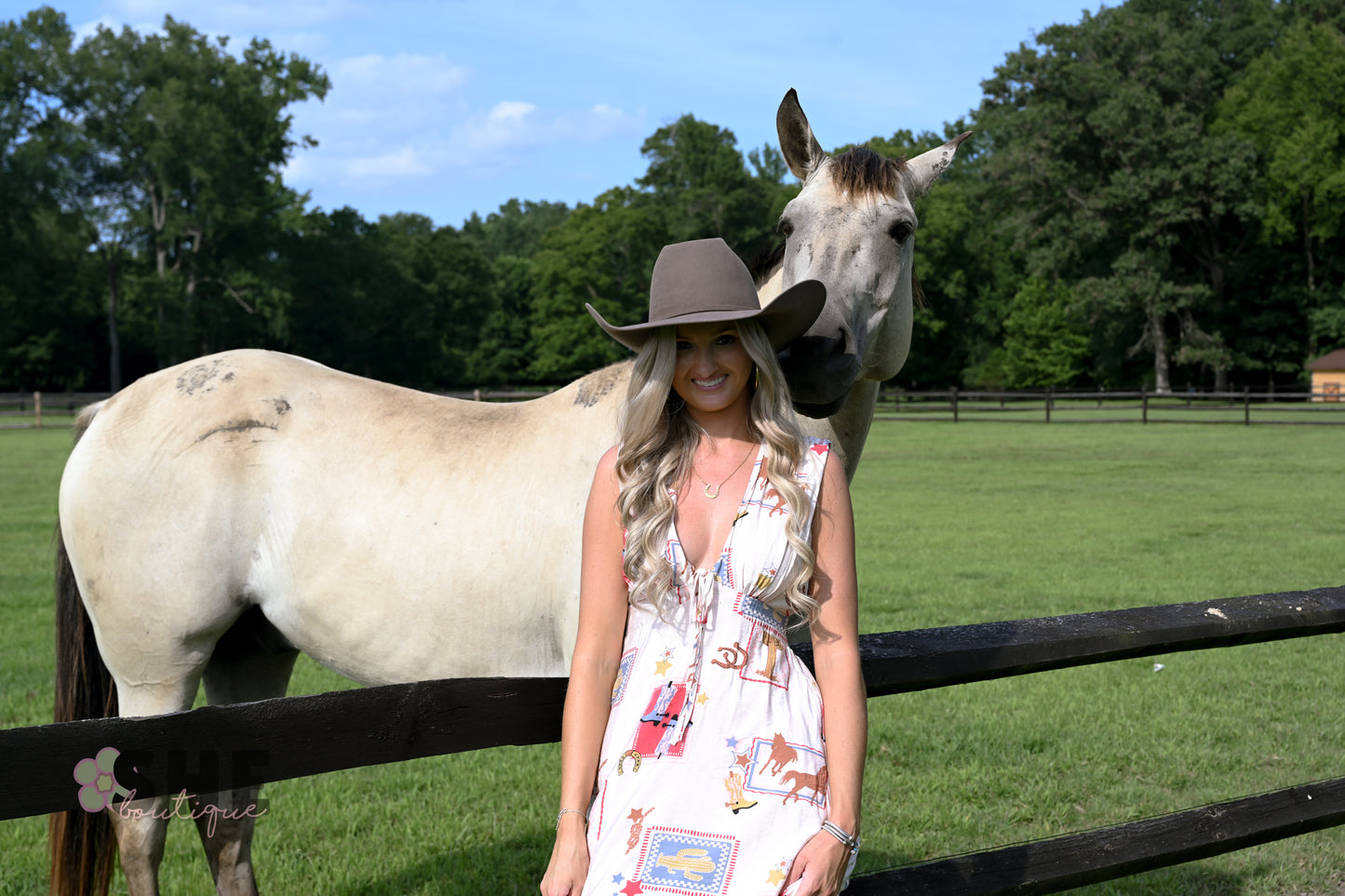 Ella Western Maxi Dress
