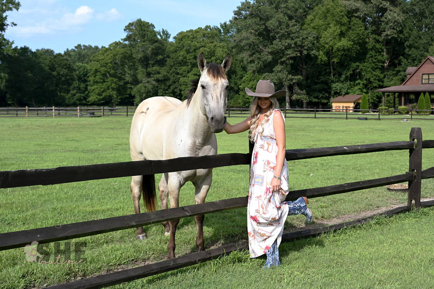 Ella Western Maxi Dress