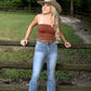 Buckle Brick Tube Top