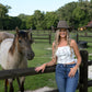 Howdy Boot Stitch Tube Top