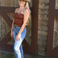 Buckle Brick Tube Top