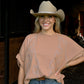 Washed Boot Stitch Oversized Tee