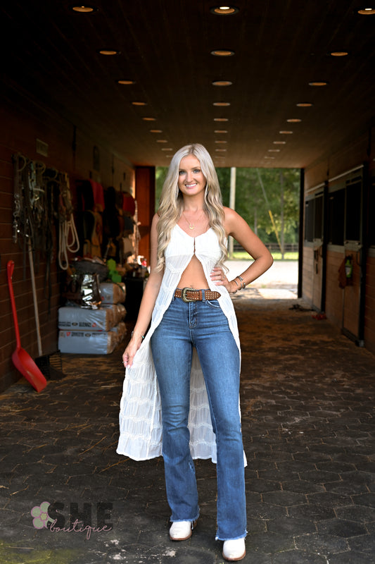 Langley Cream Maxi Top