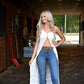 Langley Cream Maxi Top