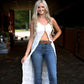 Langley Cream Maxi Top