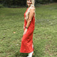 Studded Down Rust Maxi