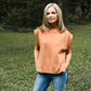 Happy Hour Mock Neck Top - Camel