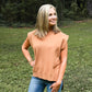 Happy Hour Mock Neck Top - Camel
