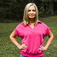 Hot Pink Short Sleeve Tunic