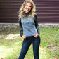 Western Buckle Strap Top