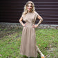 Heidi Latte Maxi Dress