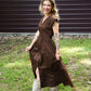 Bonnie Brown Zip Up Dress