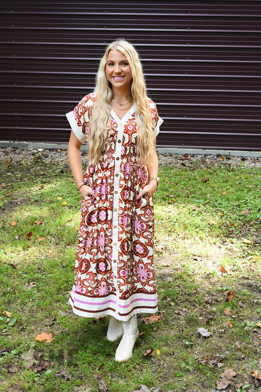 Petey Printed Maxi Dress