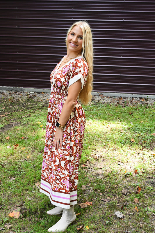 Petey Printed Maxi Dress