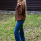 Work For It Brown Top