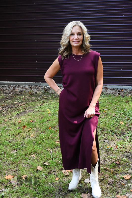 Wicked Wine Maxi Dress