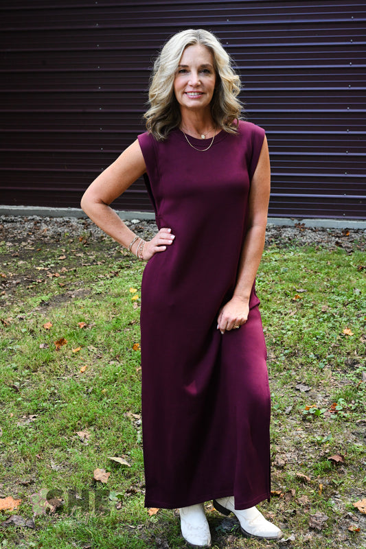 Wicked Wine Maxi Dress
