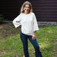 Taupe Lillies Top