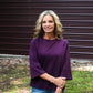 Plum Lillies Top