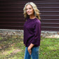 Plum Lillies Top