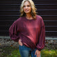 Work For It Merlot Top