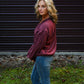 Work For It Merlot Top