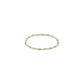 EXTENDS - GEMSTONE GOLD SINCERITY PATTERN 3MM BEAD BRACELET - HOT MESS SS25