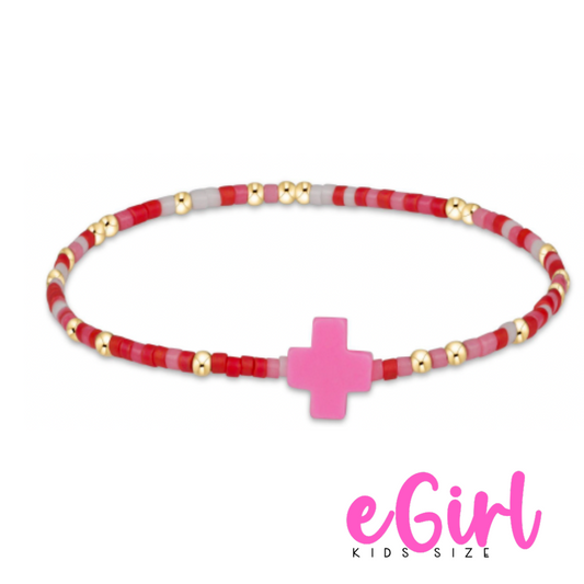 EGIRL HOPE UNWRITTEN SIGNATURE CROSS BRACELET - KIND OF A PIG DEAL