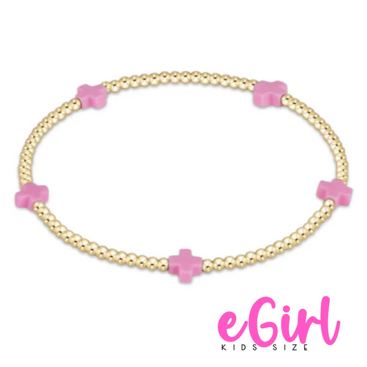 egirl Signature Cross Small Gold Pattern 2mm Bead