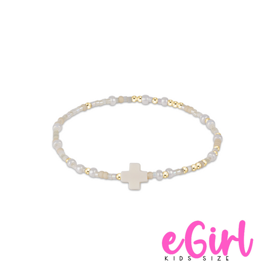 egirl Hope Unwritten Signature Cross Bracelet - Oh Snow You Didn't