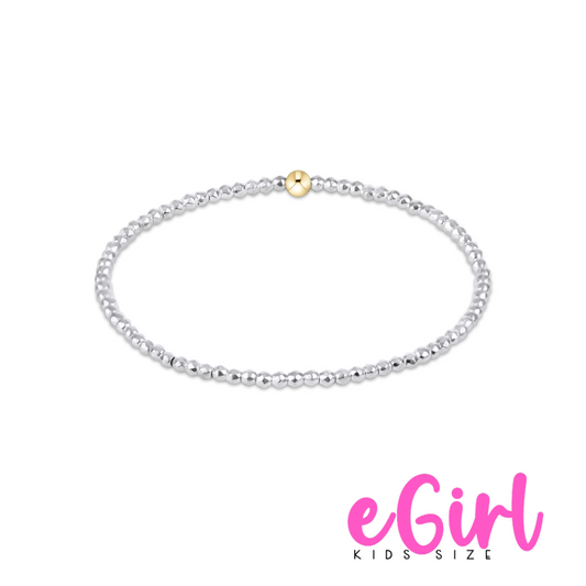 EGIRL Silver Faceted Hematite 2mm