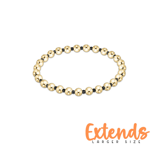 Extends Faceted Hematite Grateful Pattern