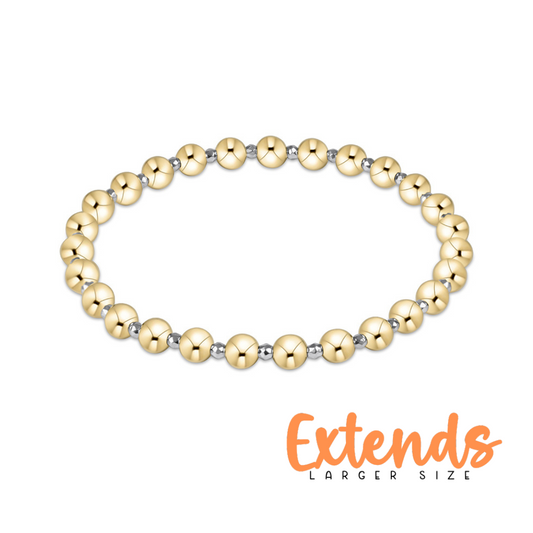 Extends Faceted Bright Silver Hematite Grateful Pattern