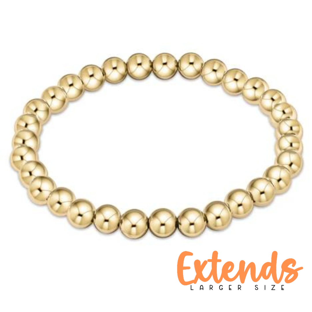 EXTENDS 6mm Gold Classic Bead