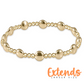 EXTENDS Honesty Gold Sincerity Pattern 6mm Bracelet