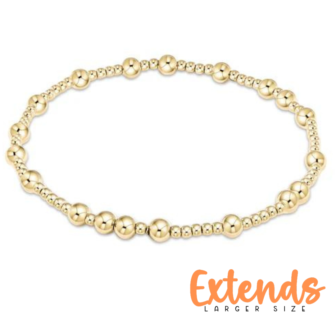 EXTENDS Hope Gold 4mm Bead Bracelet