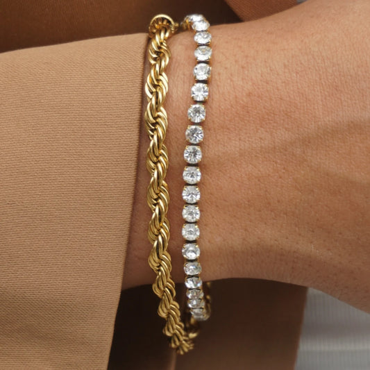 Luka Gold Rope Chain Bracelet - 138