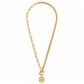 Stacie Toggle Chain Coin Necklace - Gold 106