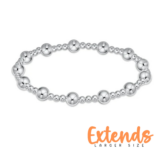 EXTENDS 8mm Sterling Silver Sincerity Bracelet
