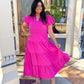 Koyalee Magenta Maxi Dress