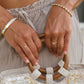 Enza Pearl Stone Ring
